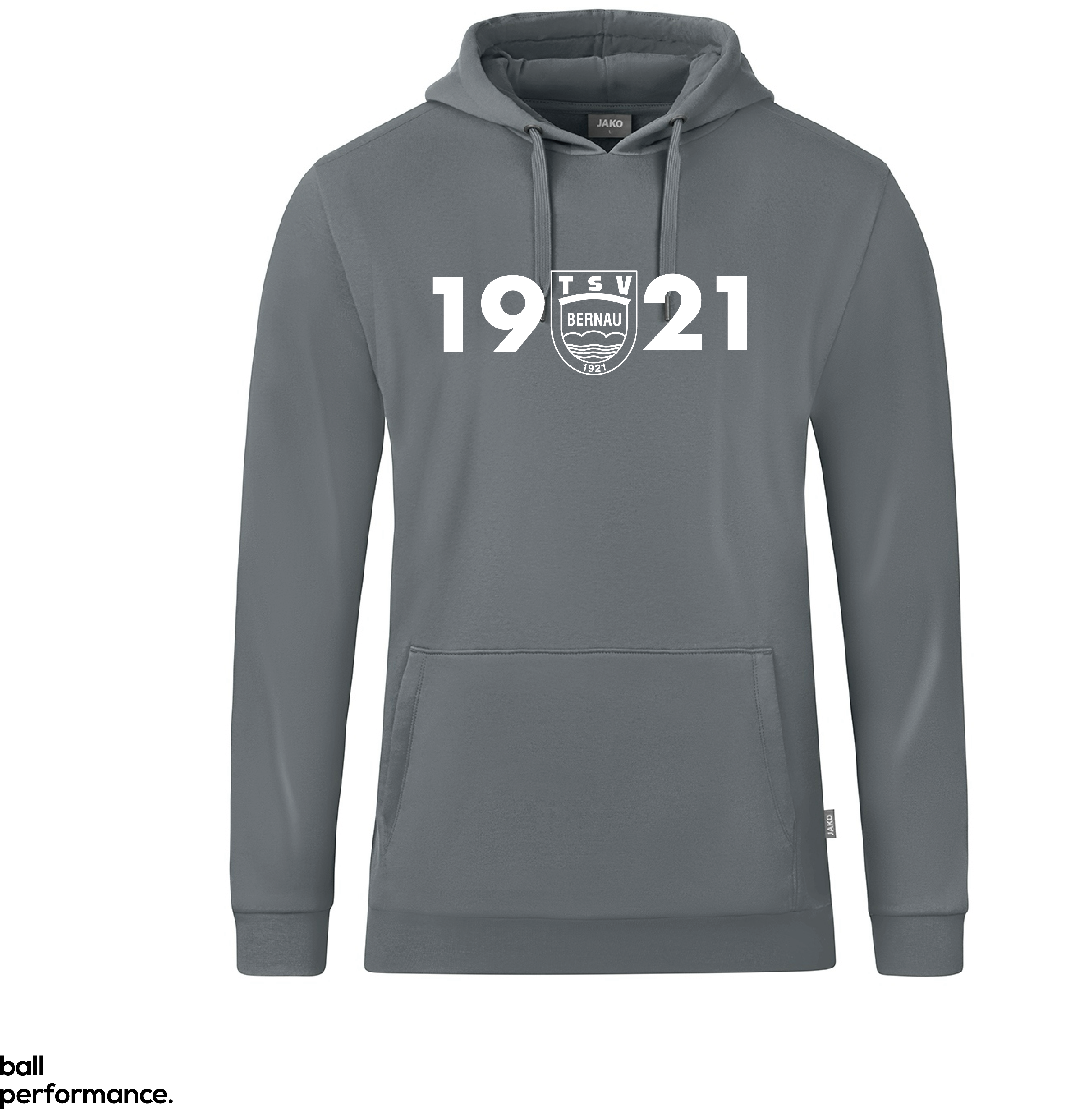 JAKO Kapuzenswart Organic TSV Bernau 1921 Wappen